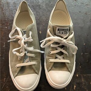 Converse Light Green Canvas Shoes